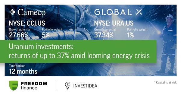Freedom Finance investie urânio