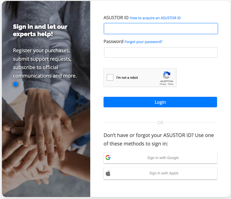 asustor member login