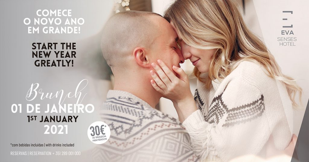 Começe o novo ano em grande!
Brunch - 01 de janeiro 2021
30€ por pessoa