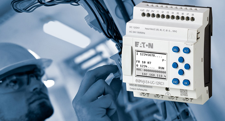 Implementação flexível e eficiente de tarefas de controlo - com o easyE4, a próxima geração de relés de controlo da Eaton