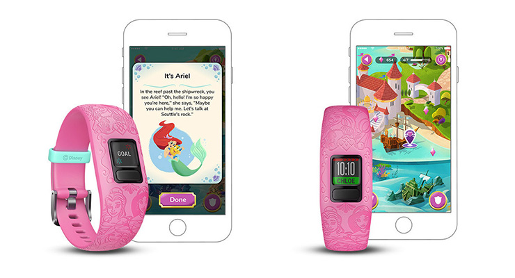Garmin® e Disney apresentam o monitor de actividade para crianças vívofit® jr. 2 Princesas Disney com app móvel interactiva