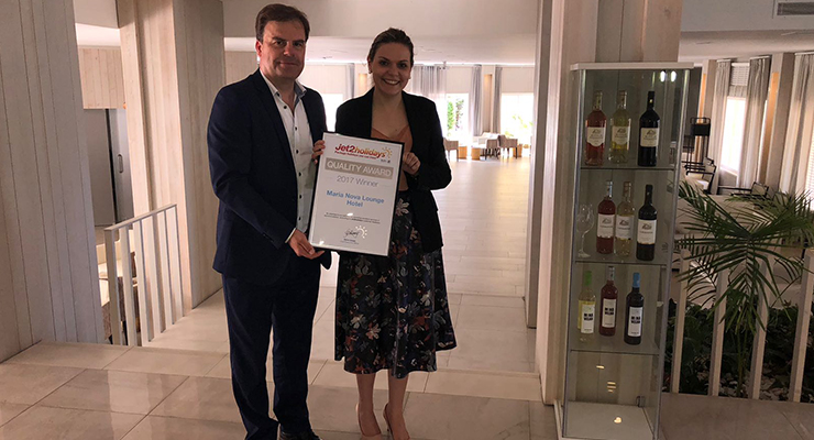Maria Nova Lounge Hotel, unidade do grupo AP Hotels, premiada pela Jet2Holidays