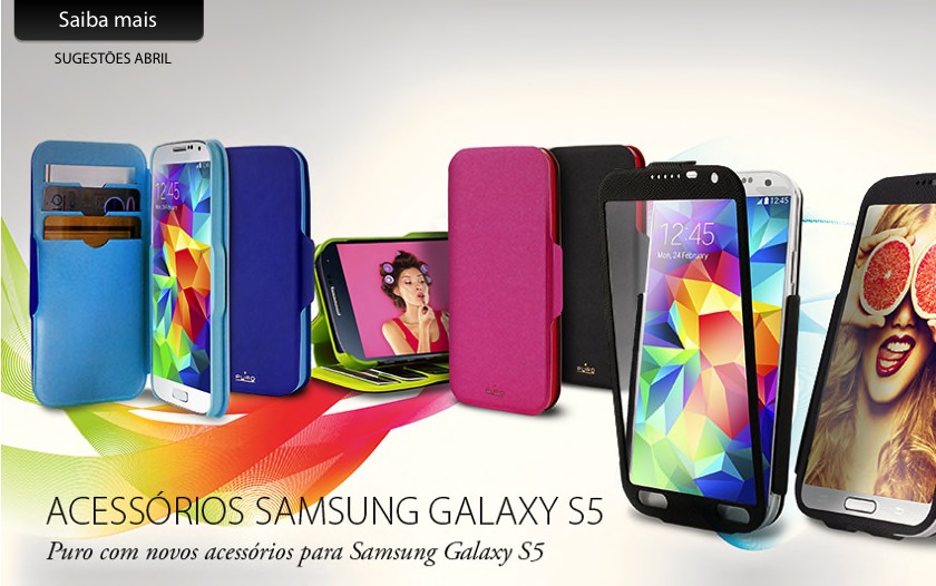 Puro com novos acessórios para Samsung Galaxy S5