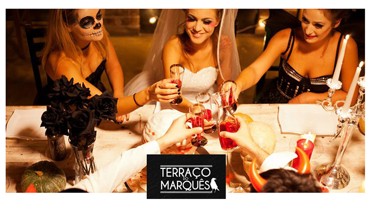 Vai brincar ao Halloween? Aproveite um belo jantar em grupo no Terraço do Marquês para começar a noite em grande