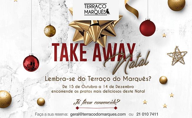 Terraço do Marquês cria Take Away especial de Natal