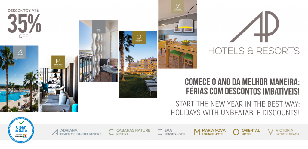 Comece o ano da melhor maneira: férias com descontos imbatíveis com o Grupo AP Hotels & Resorts
