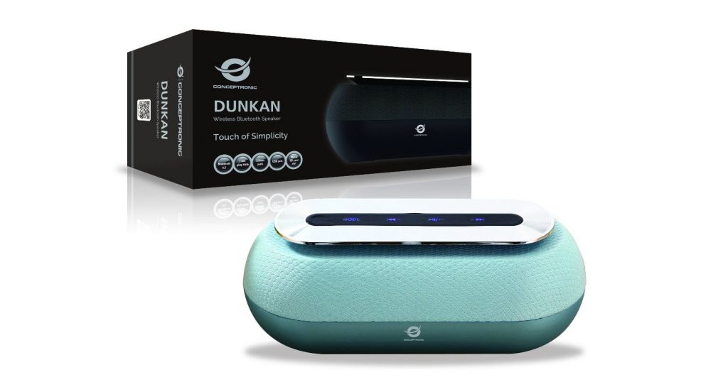 Coluna wireless DUNKAN azul, preta