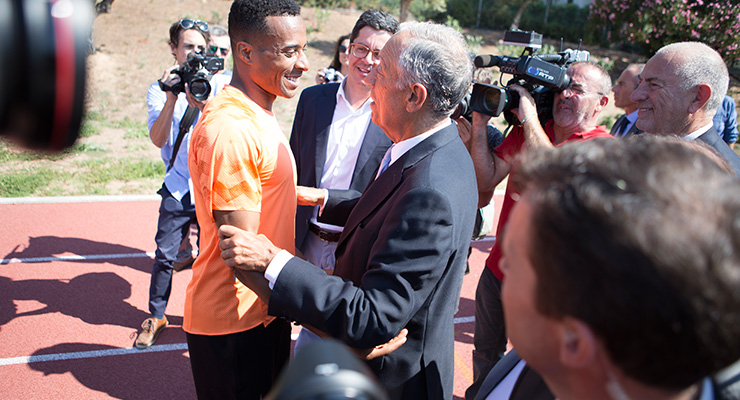 Nelson Évora festeja primeira década da medalha de ouro dos Jogos Olímpicos no Hotel Victoria Sport & Beach no Algarve