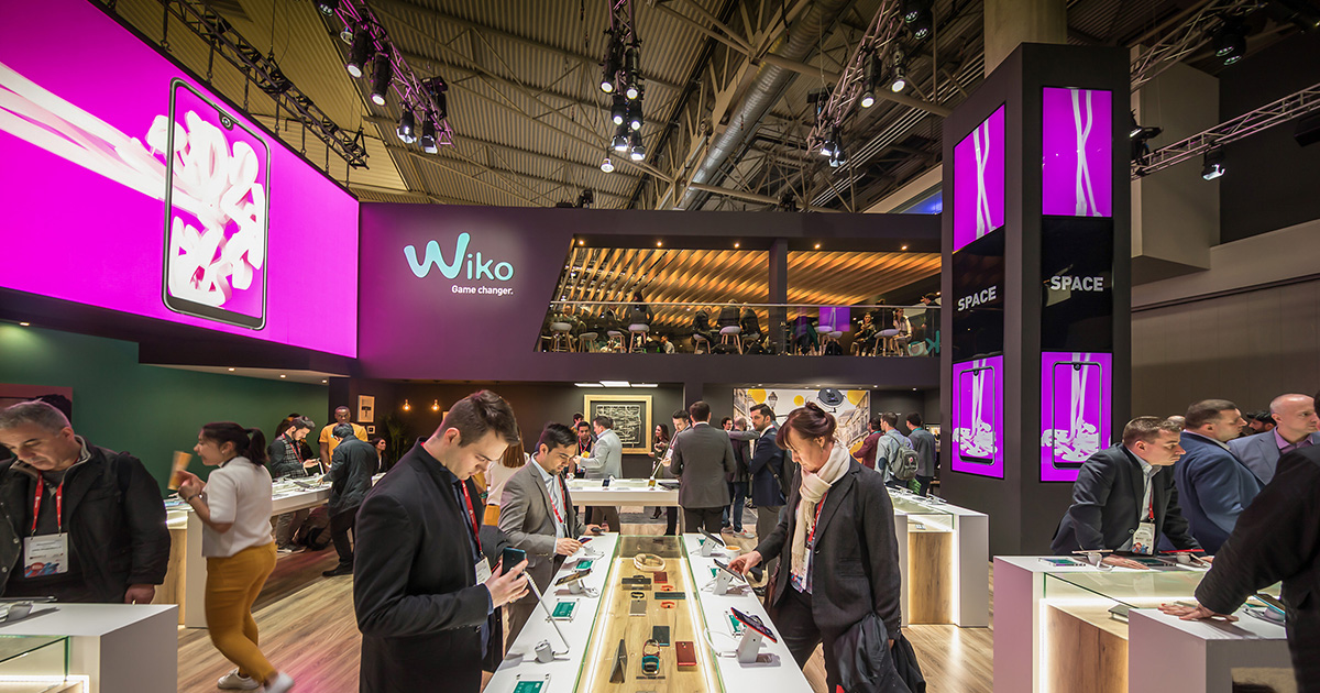 Wiko apresenta nova gama de produtos no MWC, num stand com imagem renovada